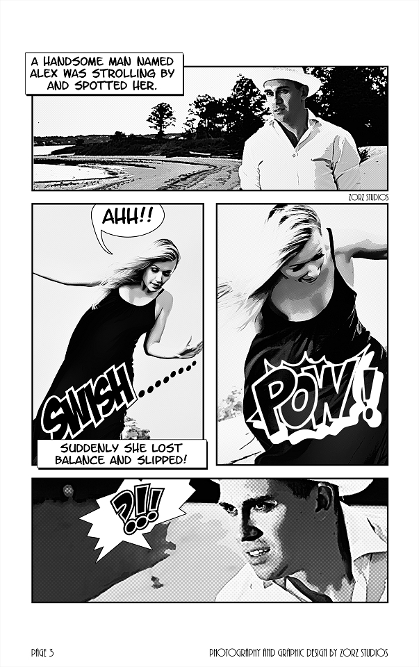Edge Water: Yana + Alex = Comic Engagement Session | Zorz Studios