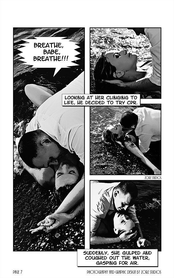 Edge Water: Yana + Alex = Comic Engagement Session | Zorz Studios