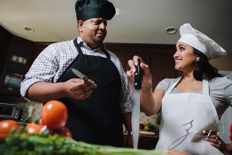 Who's The Chef? Rupal + Krishna = Food Fight Engagement Session | Zorz Studios