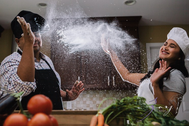 Who's The Chef? Rupal + Krishna = Food Fight Engagement Session | Zorz Studios