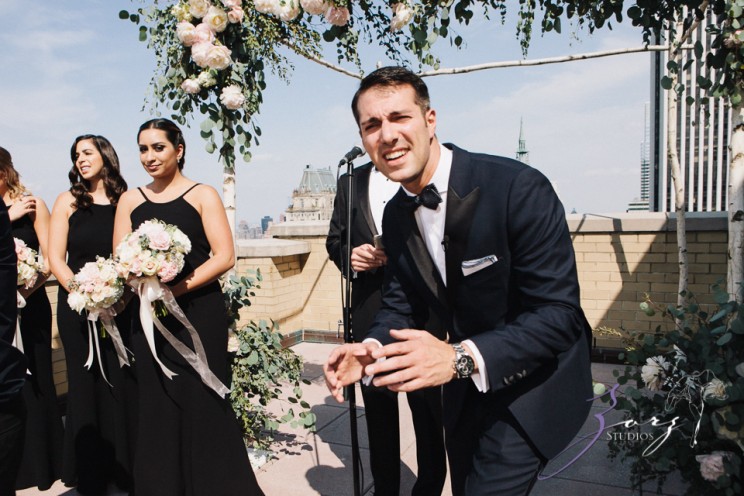 State of Mind: Leah + Joseph = Manhattan Rooftop Wedding | Zorz Studios
