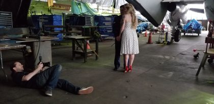 Pin-up Wings: Sam + Connor = Vintage Military Engagement Shoot by Zorz Studios