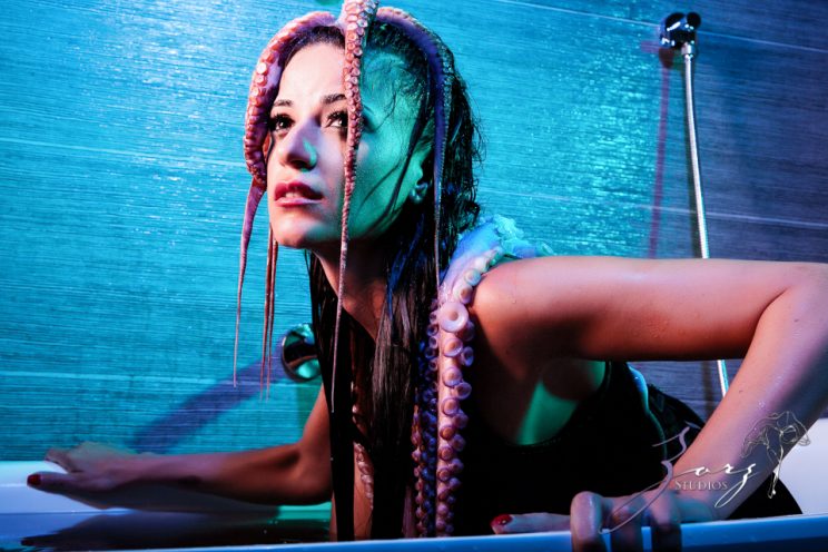 Cover Girl: Eerily Beautiful Photoshoot with Octopus by Zorz Studios (3)