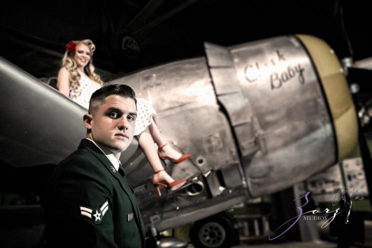 Pin-up Wings: Sam + Connor = Vintage Military Engagement Shoot by Zorz Studios (27)