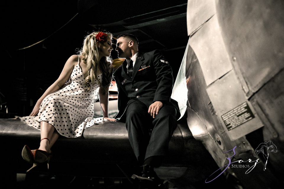 Pin-up Wings: Sam + Connor = Vintage Military Engagement Shoot by Zorz Studios (19)