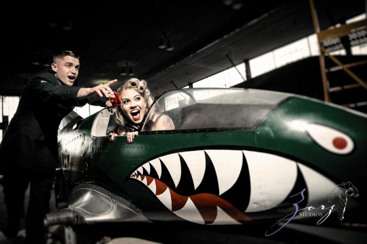 Pin-up Wings: Sam + Connor = Vintage Military Engagement Shoot by Zorz Studios (17)