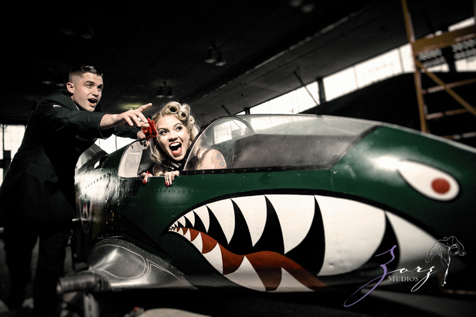 Pin-up Wings: Sam + Connor = Vintage Military Engagement Shoot by Zorz Studios (17)