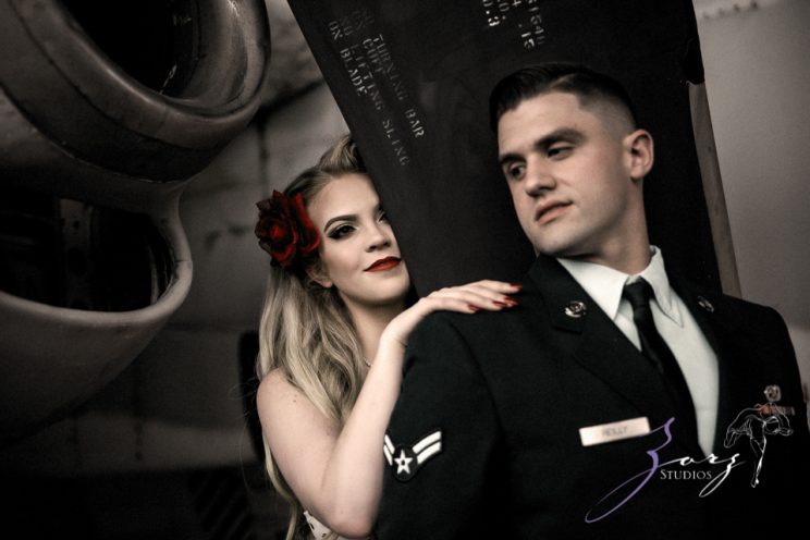 Pin-up Wings: Sam + Connor = Vintage Military Engagement Shoot by Zorz Studios (13)