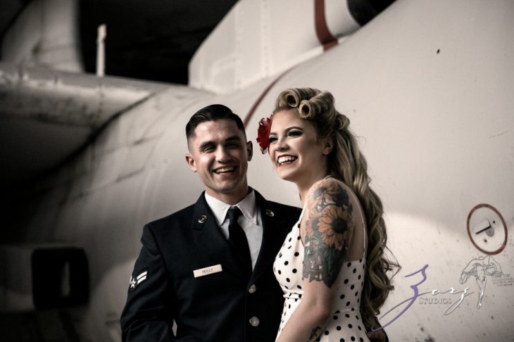 Pin-up Wings: Sam + Connor = Vintage Military Engagement Shoot by Zorz Studios (11)
