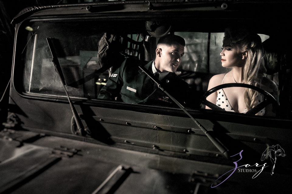 Pin-up Wings: Sam + Connor = Vintage Military Engagement Shoot by Zorz Studios (7)