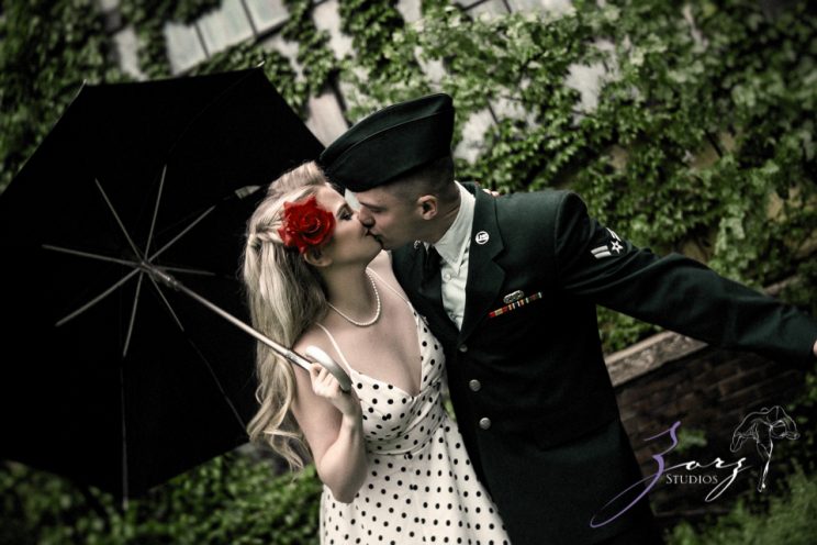 Pin-up Wings: Sam + Connor = Vintage Military Engagement Shoot by Zorz Studios (3)
