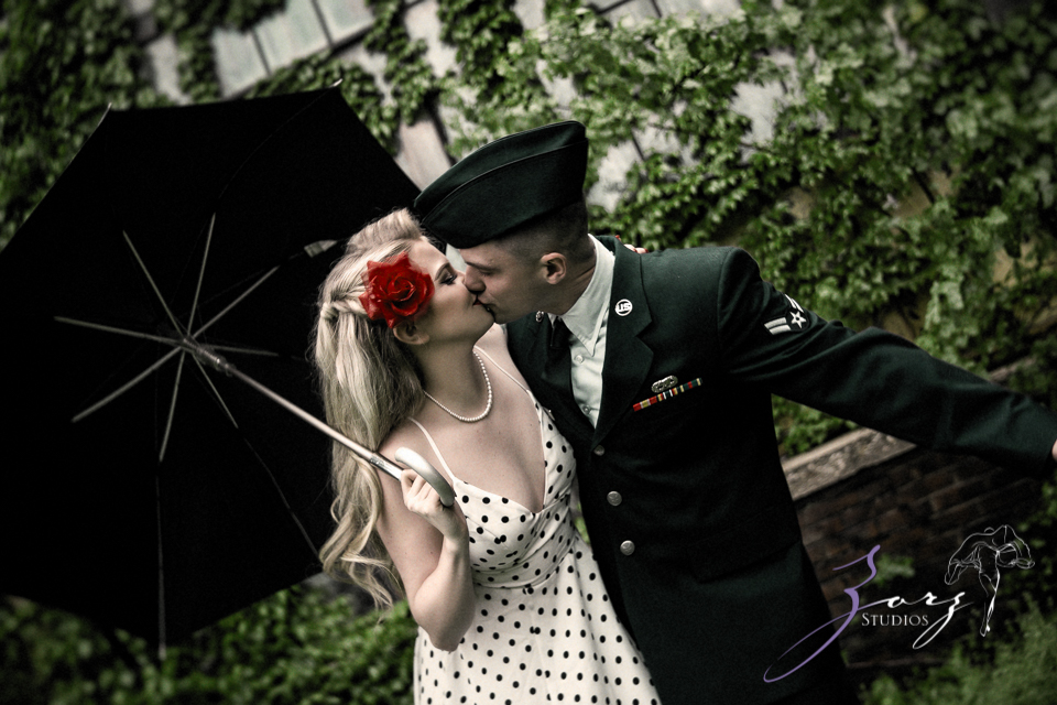 Pin-up Wings: Sam + Connor = Vintage Military Engagement Shoot by Zorz Studios (3)
