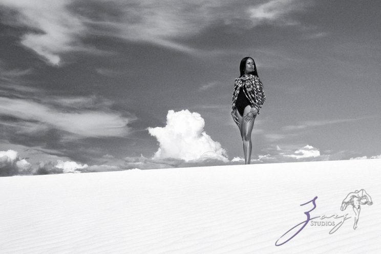Icy Hot: Black Beauty in the White Sands Photoshoot by Zorz Studios (8)