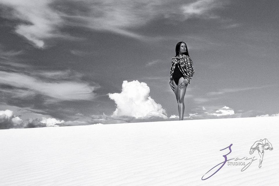 Icy Hot: Black Beauty in the White Sands Photoshoot by Zorz Studios (8)