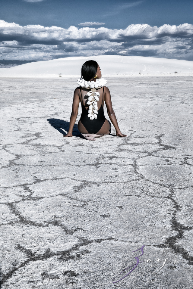 Icy Hot: Black Beauty in the White Sands Photoshoot by Zorz Studios (4)