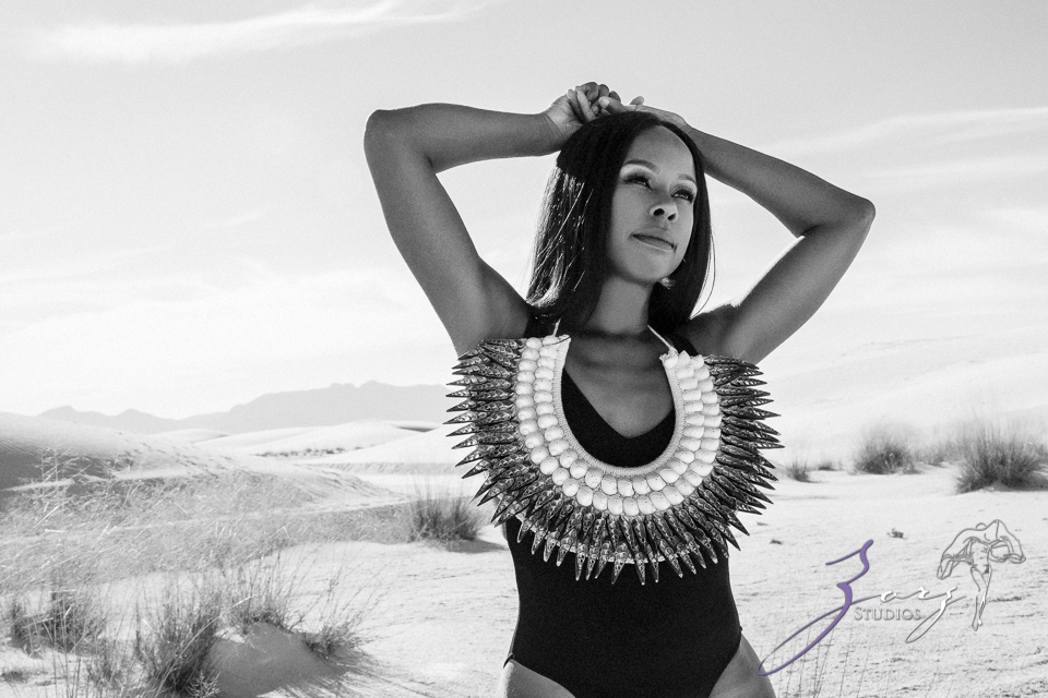 Icy Hot: Black Beauty in the White Sands Photoshoot by Zorz Studios (3)