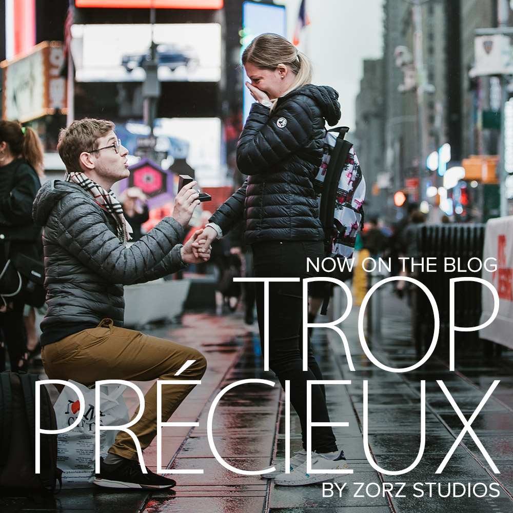Trop Précieux: Frenchman's Marriage Proposal on Times Square by Zorz Studios (1)