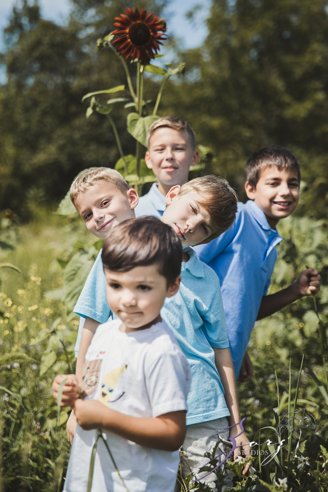 Field Trap: Sunflower Field Photoshoot for Three Families by Zorz Studios (15)