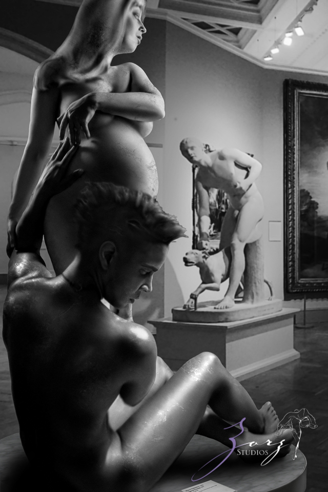 Reproduction: Turning Maternity Photo Into Statue by Zorz Studios