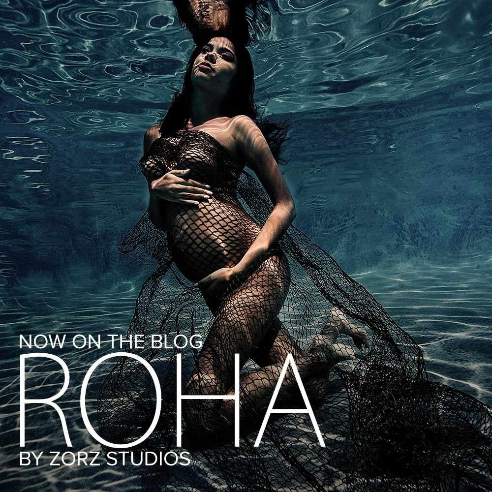 Roha: Model's Underwater Maternity Photoshoot in Connecticut