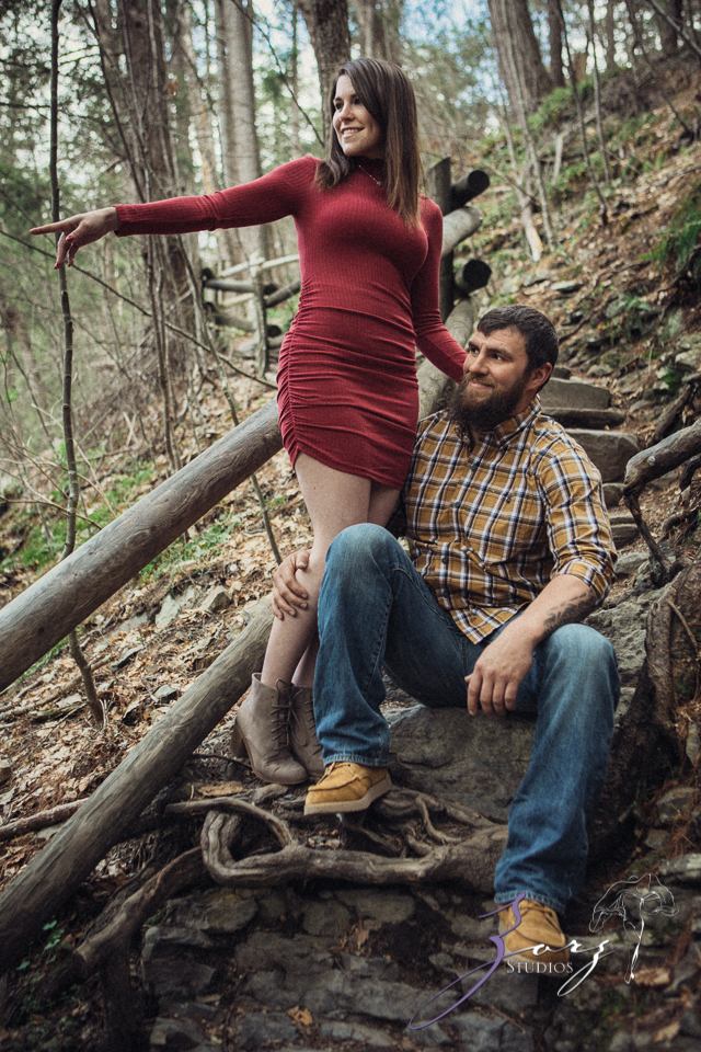Bewooded: Rustic Engagement Session in Poconos | Zorz Studios