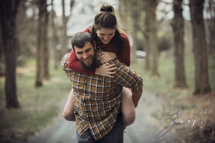 Bewooded: Rustic Engagement Session in Poconos | Zorz Studios