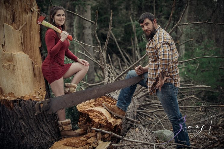 Bewooded: Rustic Engagement Session in Poconos | Zorz Studios