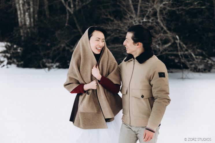 Ice and Fire: Catskills Elopement Wedding on Frozen Lake | Zorz Studios
