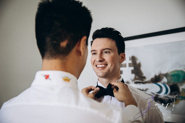 Groombow: Asian-American Stylish Gay Wedding at Penn Museum | Zorz Studios