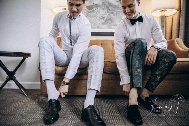 Groombow: Asian-American Stylish Gay Wedding at Penn Museum | Zorz Studios