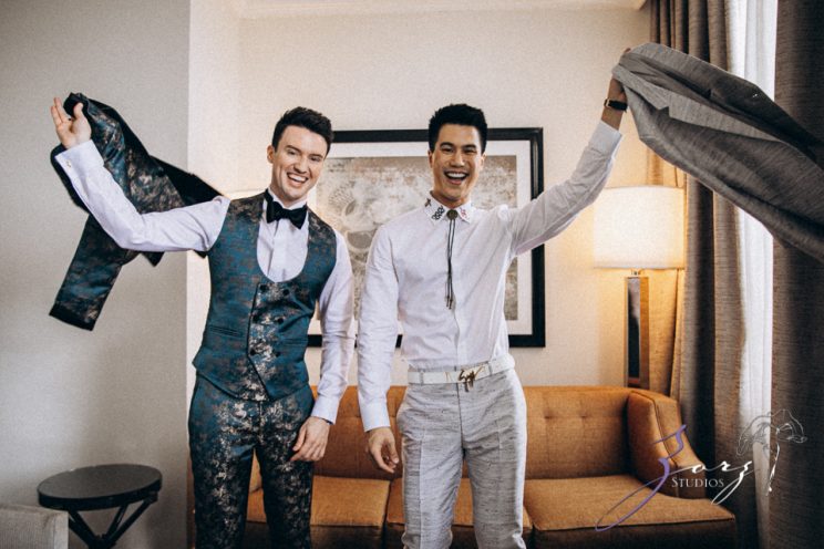 Groombow: Asian-American Stylish Gay Wedding at Penn Museum | Zorz Studios