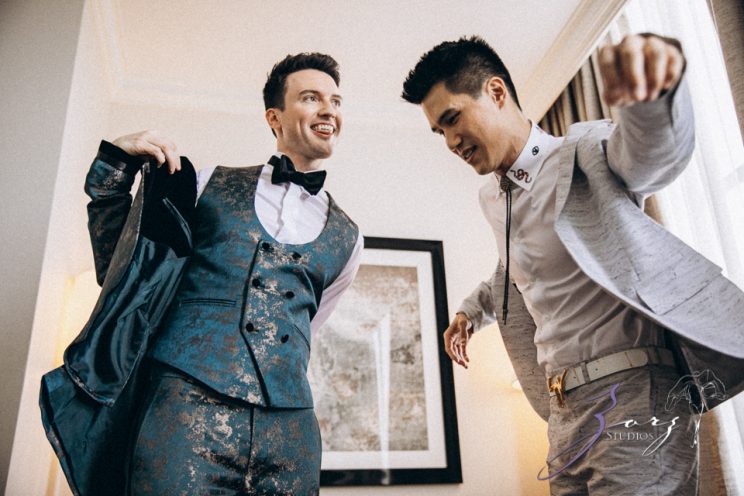 Groombow: Asian-American Stylish Gay Wedding at Penn Museum | Zorz Studios