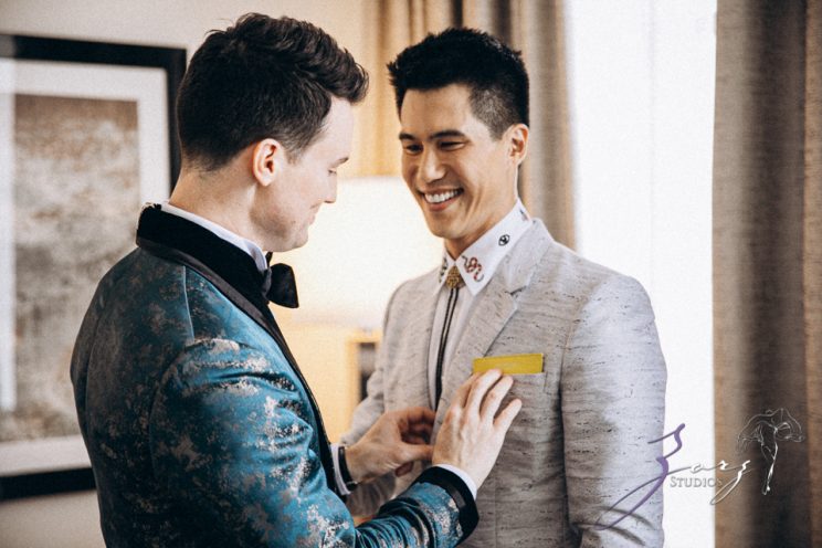 Groombow: Asian-American Stylish Gay Wedding at Penn Museum | Zorz Studios