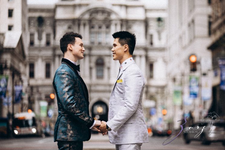 Groombow: Asian-American Stylish Gay Wedding at Penn Museum | Zorz Studios