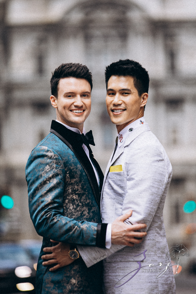 Groombow: Asian-American Stylish Gay Wedding at Penn Museum | Zorz Studios