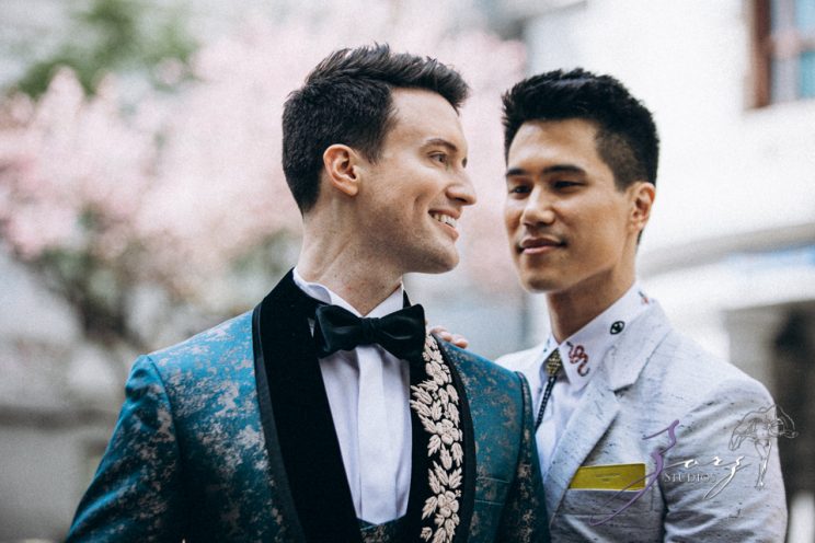 Groombow: Asian-American Stylish Gay Wedding at Penn Museum | Zorz Studios