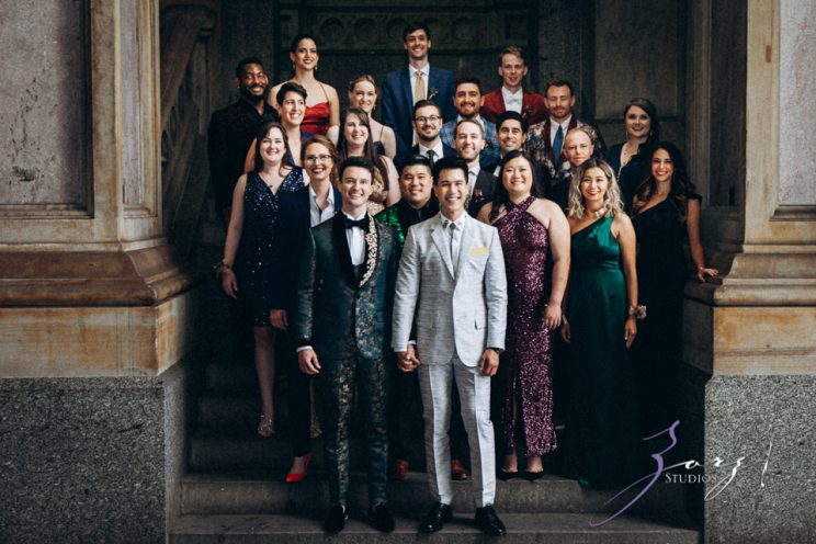 Groombow: Asian-American Stylish Gay Wedding at Penn Museum | Zorz Studios