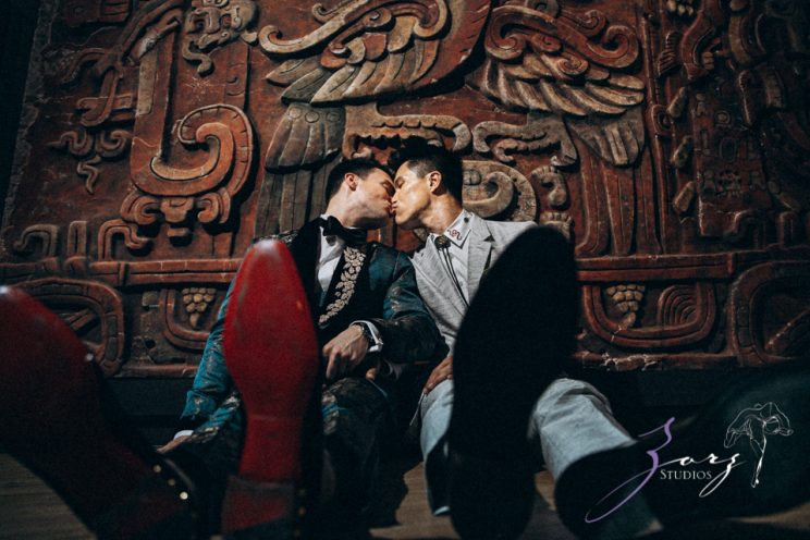 Groombow: Asian-American Stylish Gay Wedding at Penn Museum | Zorz Studios