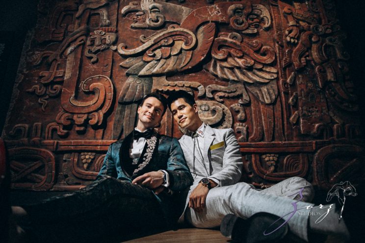 Groombow: Asian-American Stylish Gay Wedding at Penn Museum | Zorz Studios