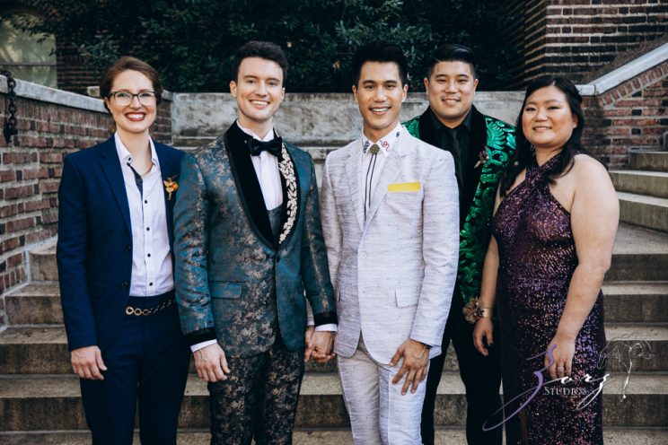 Groombow: Asian-American Stylish Gay Wedding at Penn Museum | Zorz Studios