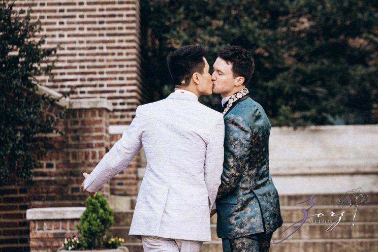Groombow: Asian-American Stylish Gay Wedding at Penn Museum | Zorz Studios