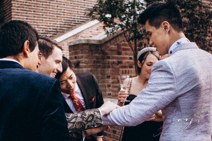 Groombow: Asian-American Stylish Gay Wedding at Penn Museum | Zorz Studios