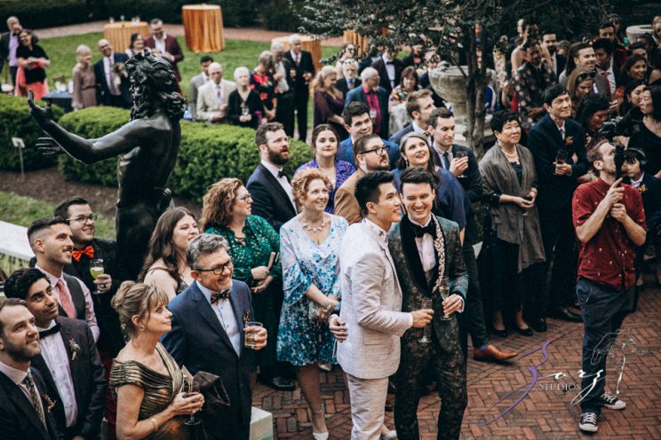 Groombow: Asian-American Stylish Gay Wedding at Penn Museum | Zorz Studios