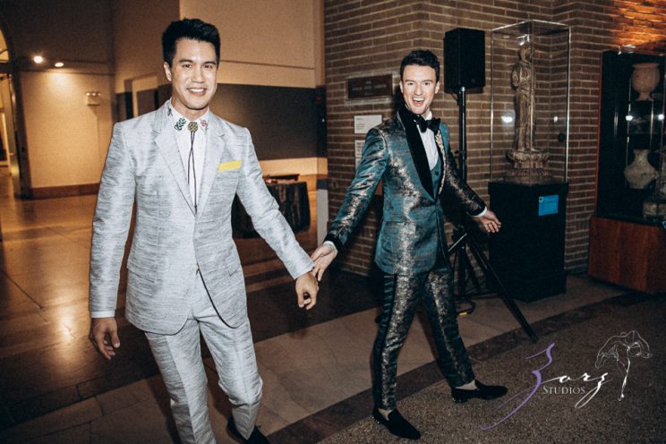 Groombow: Asian-American Stylish Gay Wedding at Penn Museum | Zorz Studios