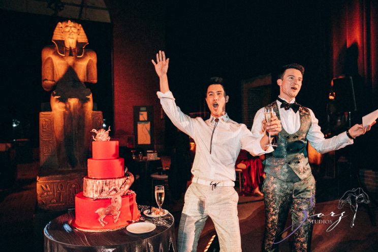 Groombow: Asian-American Stylish Gay Wedding at Penn Museum | Zorz Studios
