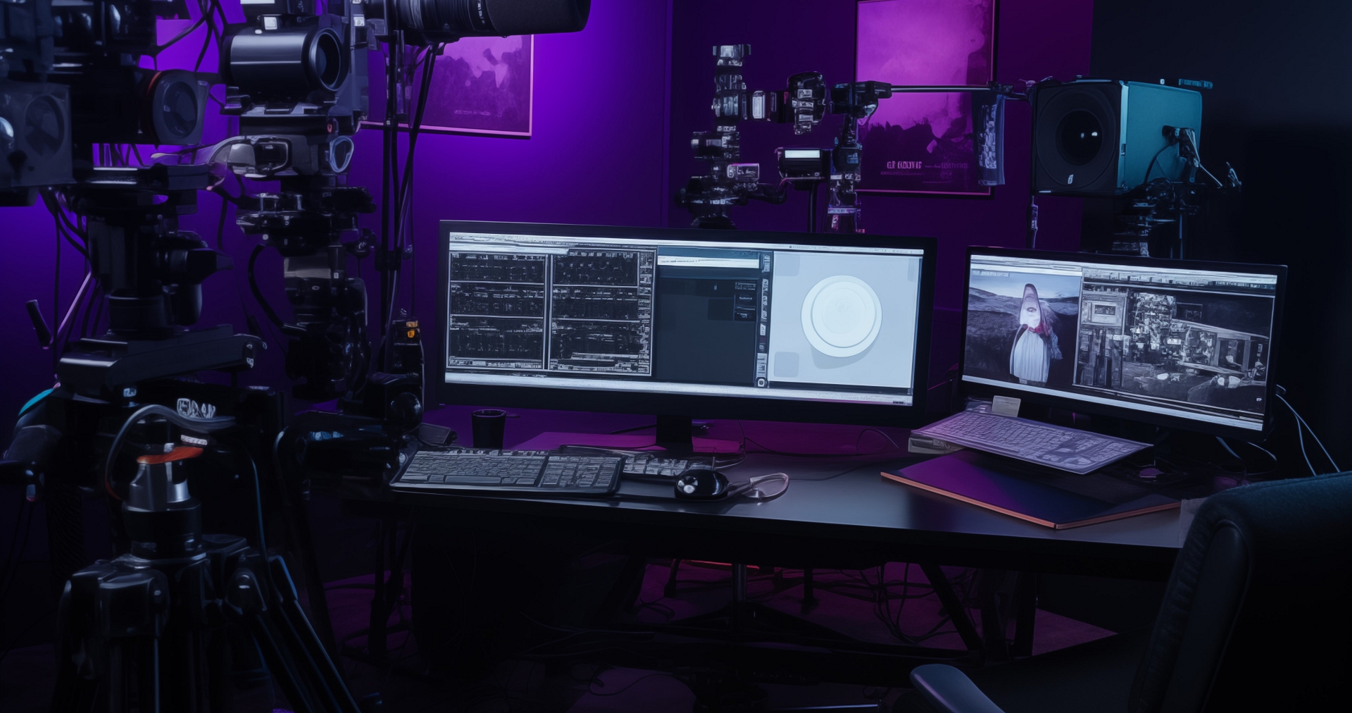 Zorzstudios_a_dark-purple_room_with_a_video_camera_on_a_tripod__712e4850-cde2-4dc5-b425-8f919c1a5eed2-hd Cinematography | Zorz Studios