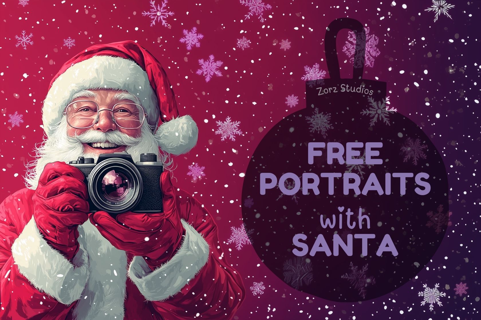 Free Portraits with Santa | Zorz Studios