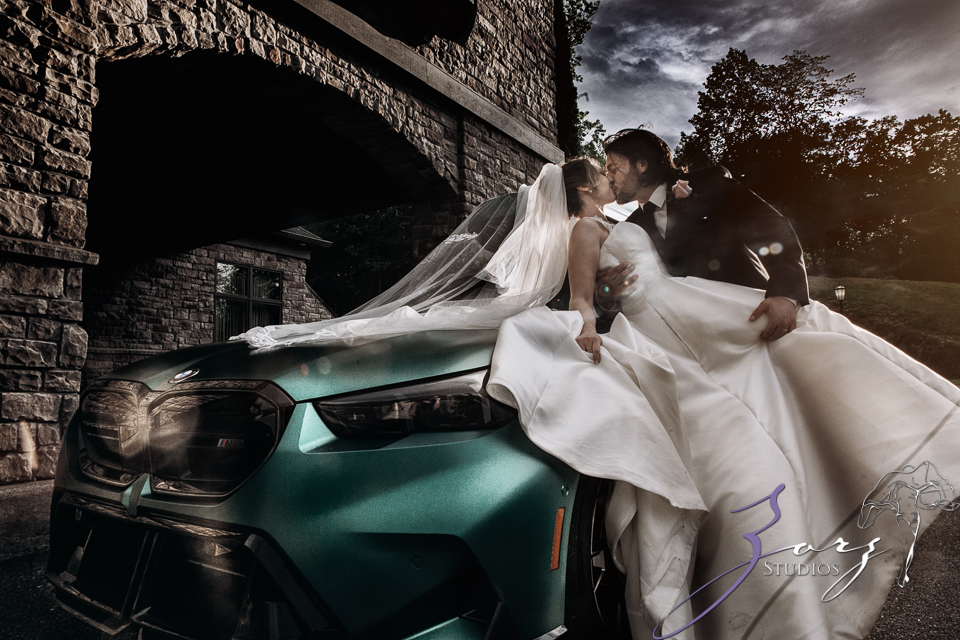 Overdrive: A Heartwarming Poconos Wedding at Stroudsmoor's Terraview with Rain and Horsepower | Zorz Studios