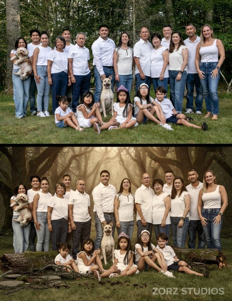 Famntasy: Can AI Editing Bring Family Fantasy Portraits from Backyard to Enchanted Forest? | Zorz Studios