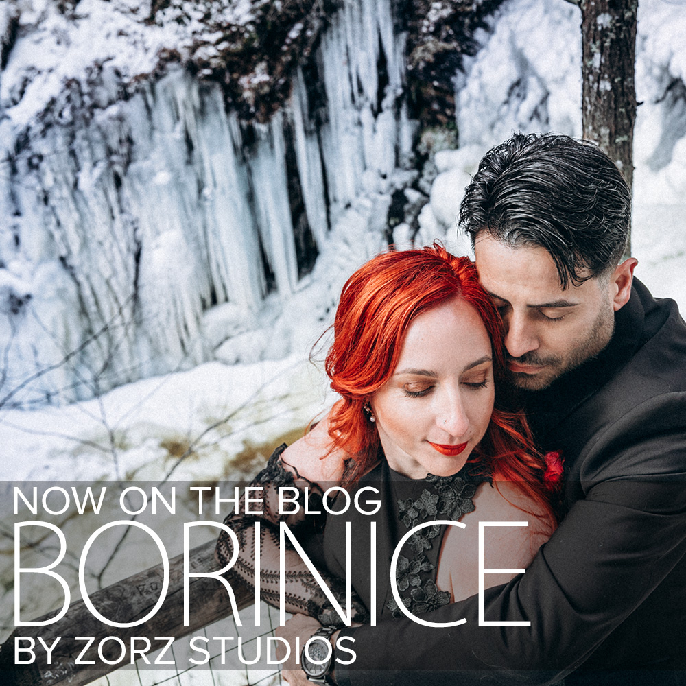 Borinice: A Daring Winter Post Wedding Photoshoot in the Poconos | Zorz Studios